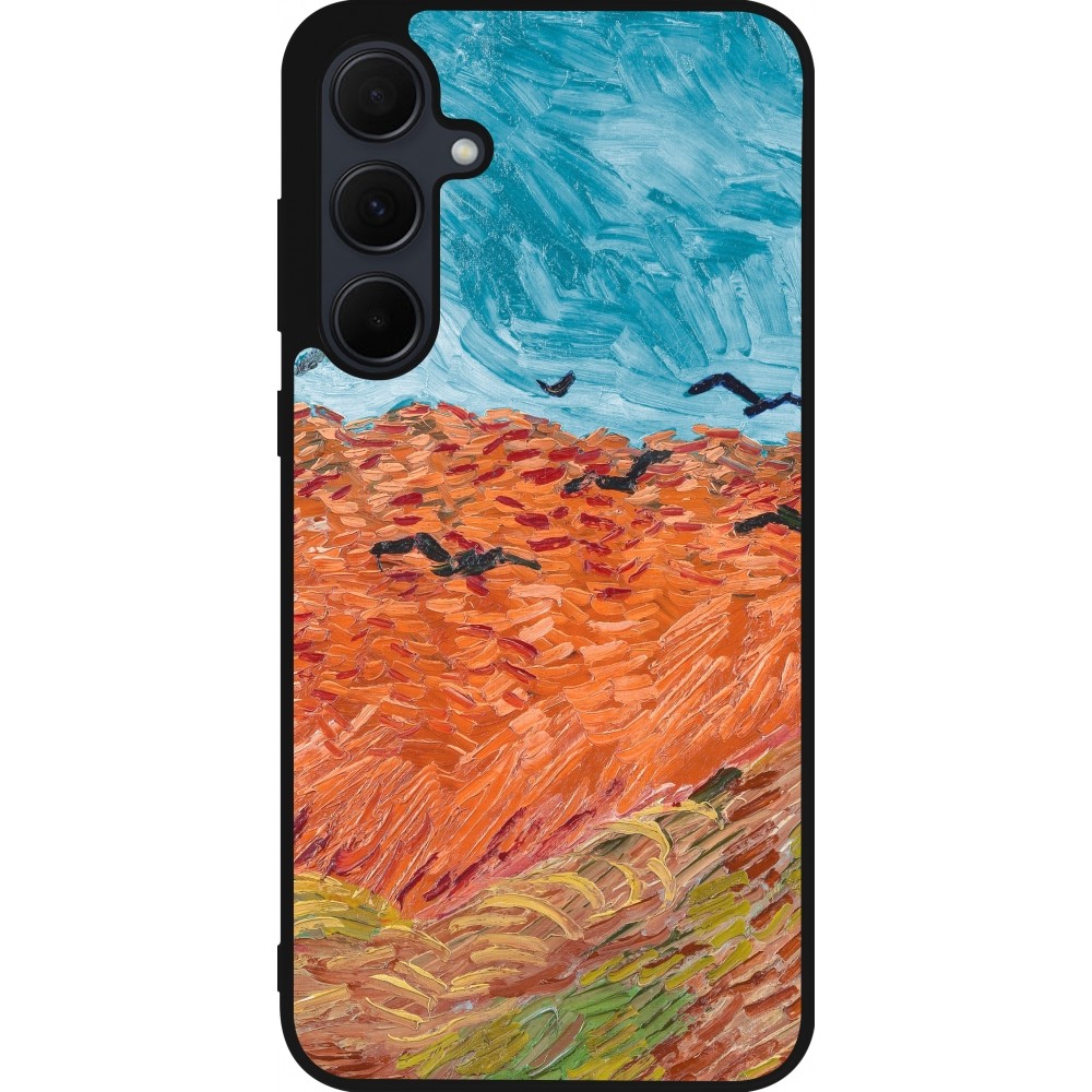 Coque Samsung Galaxy A35 5G - Silicone rigide noir Autumn 22 Van Gogh style