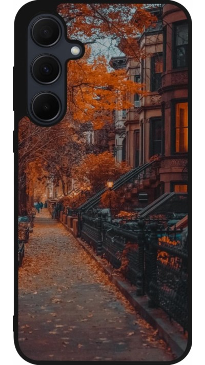 Coque Samsung Galaxy A35 5G - Silicone rigide noir Autumn 2024 city