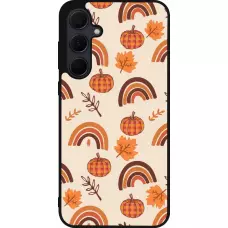 Coque Samsung Galaxy A35 5G - Silicone rigide noir Autumn 2024 rainbow