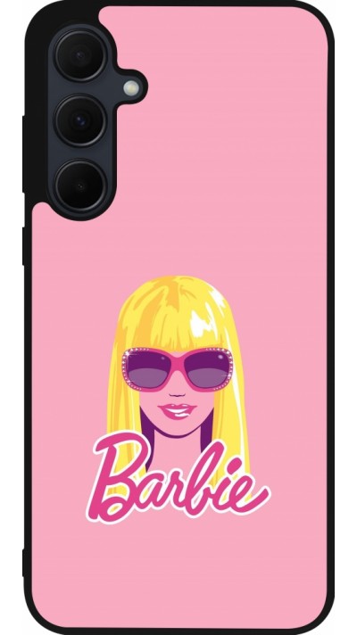 Coque Samsung Galaxy A35 5G - Silicone rigide noir Barbie Head