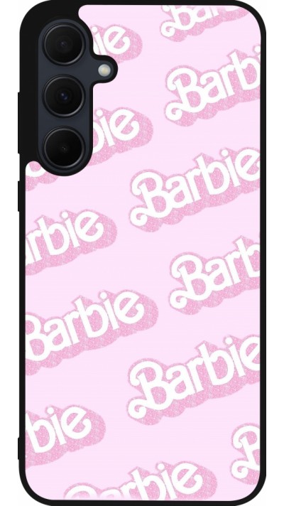 Coque Samsung Galaxy A35 5G - Silicone rigide noir Barbie light pink pattern