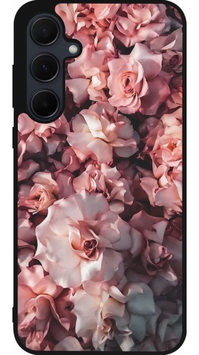 Coque Samsung Galaxy A35 5G - Silicone rigide noir Beautiful Roses