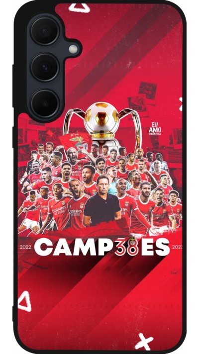 Coque Samsung Galaxy A35 5G - Silicone rigide noir Benfica Campeoes 2023