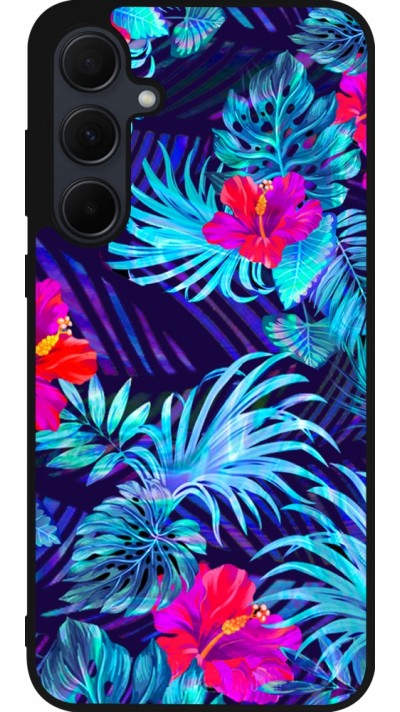 Coque Samsung Galaxy A35 5G - Silicone rigide noir Blue Forest