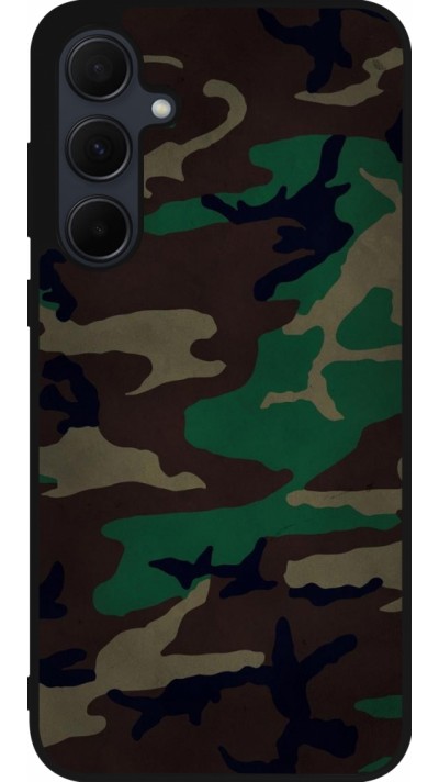 Coque Samsung Galaxy A35 5G - Silicone rigide noir Camouflage 3