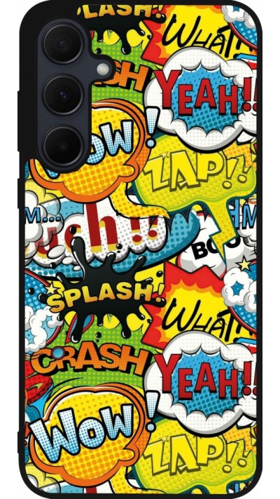 Coque Samsung Galaxy A35 5G - Silicone rigide noir Cartoons slogans