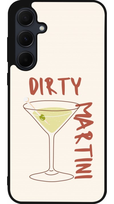 Coque Samsung Galaxy A35 5G - Silicone rigide noir Cocktail Dirty Martini