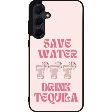 Coque Samsung Galaxy A35 5G - Silicone rigide noir Cocktail Save Water Drink Tequila