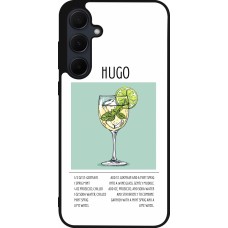 Coque Samsung Galaxy A35 5G - Silicone rigide noir Cocktail recette Hugo