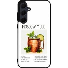 Coque Samsung Galaxy A35 5G - Silicone rigide noir Cocktail recette Moscow Mule