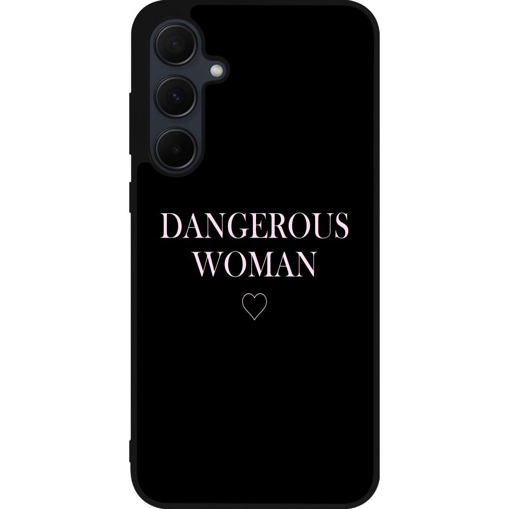 Coque Samsung Galaxy A35 5G - Silicone rigide noir Dangerous woman