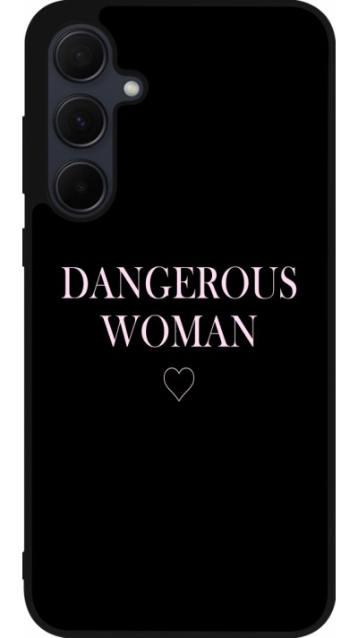 Coque Samsung Galaxy A35 5G - Silicone rigide noir Dangerous woman