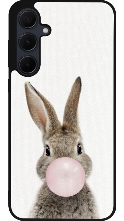 Samsung Galaxy A35 5G Case Hülle - Silikon schwarz Easter 2023 bubble gum bunny