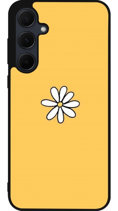 Samsung Galaxy A35 5G Case Hülle - Silikon schwarz Easter 2023 daisy