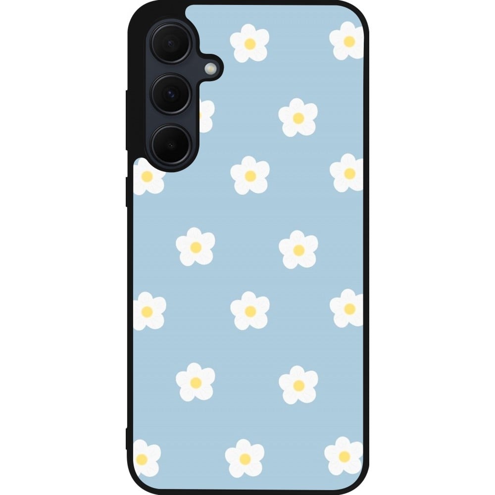 Coque Samsung Galaxy A35 5G - Silicone rigide noir Easter 2024 daisy flower