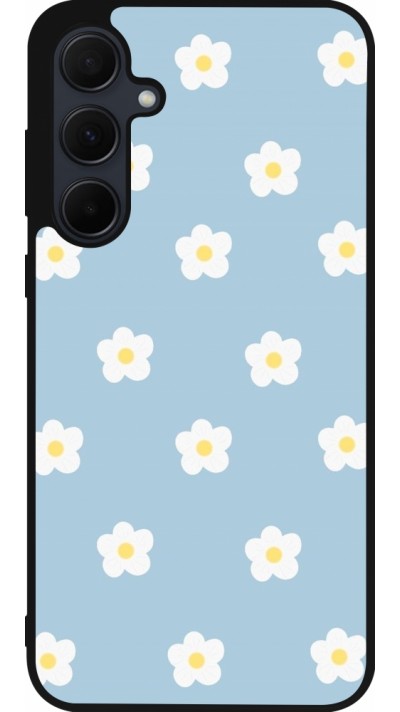 Samsung Galaxy A35 5G Case Hülle - Silikon schwarz Easter 2024 daisy flower