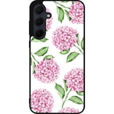 Coque Samsung Galaxy A35 5G - Silicone rigide noir Easter 2024 pink flowers