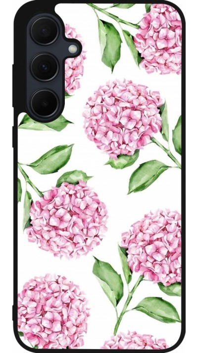 Coque Samsung Galaxy A35 5G - Silicone rigide noir Easter 2024 pink flowers