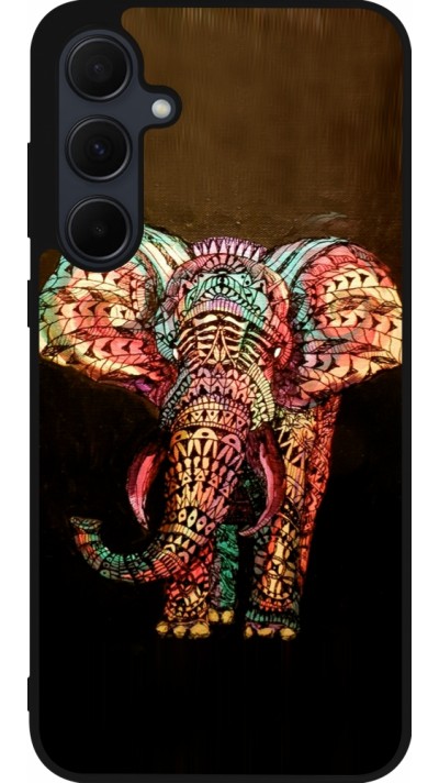 Samsung Galaxy A35 5G Case Hülle - Silikon schwarz Elephant 02