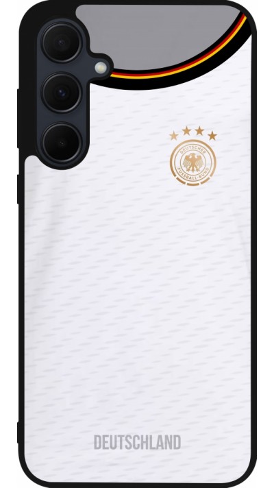 Samsung Galaxy A35 5G Case Hülle - Silikon schwarz Deutschland 2022 personalisierbares Fußballtrikot