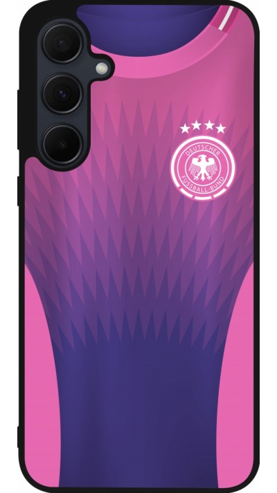 Samsung Galaxy A35 5G Case Hülle - Silikon schwarz Deutschland Away personalisierbares Fussballtrikot