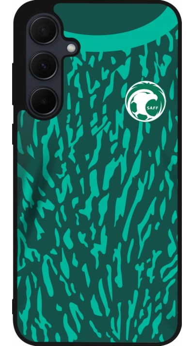 Samsung Galaxy A35 5G Case Hülle - Silikon schwarz Saudi-Arabien 2022 personalisierbares Fussballtrikot