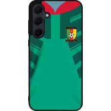 Coque Samsung Galaxy A35 5G - Silicone rigide noir Maillot de football Cameroun 2022 personnalisable