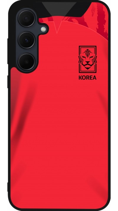 Samsung Galaxy A35 5G Case Hülle - Silikon schwarz Südkorea 2022 personalisierbares Fussballtrikot