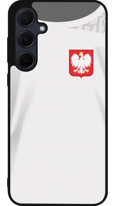 Samsung Galaxy A35 5G Case Hülle - Silikon schwarz Polen 2022 personalisierbares Fussballtrikot