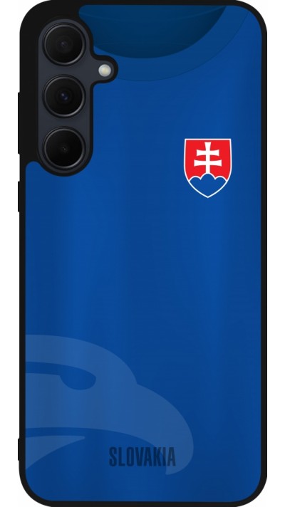 Samsung Galaxy A35 5G Case Hülle - Silikon schwarz Fussballtrikot Slowakei