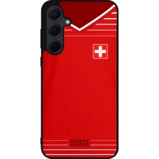 Coque Samsung Galaxy A35 5G - Silicone rigide noir Football shirt Switzerland 2022