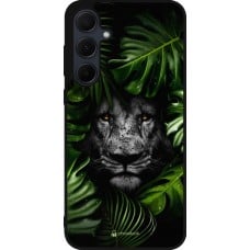 Coque Samsung Galaxy A35 5G - Silicone rigide noir Forest Lion