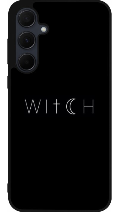 Coque Samsung Galaxy A35 5G - Silicone rigide noir Halloween 22 witch word