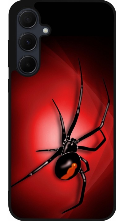 Coque Samsung Galaxy A35 5G - Silicone rigide noir Halloween 2023 spider black widow