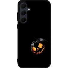 Coque Samsung Galaxy A35 5G - Silicone rigide noir Halloween 2023 discreet pumpkin