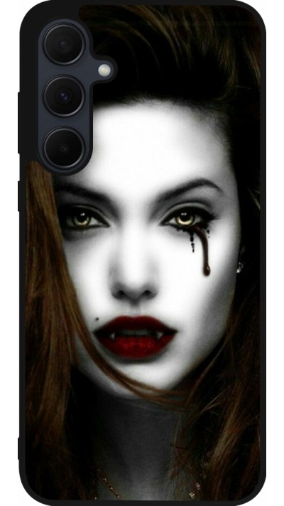 Coque Samsung Galaxy A35 5G - Silicone rigide noir Halloween 2023 gothic vampire