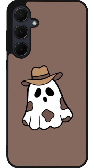 Coque Samsung Galaxy A35 5G - Silicone rigide noir Halloween 2024 cowboy ghost