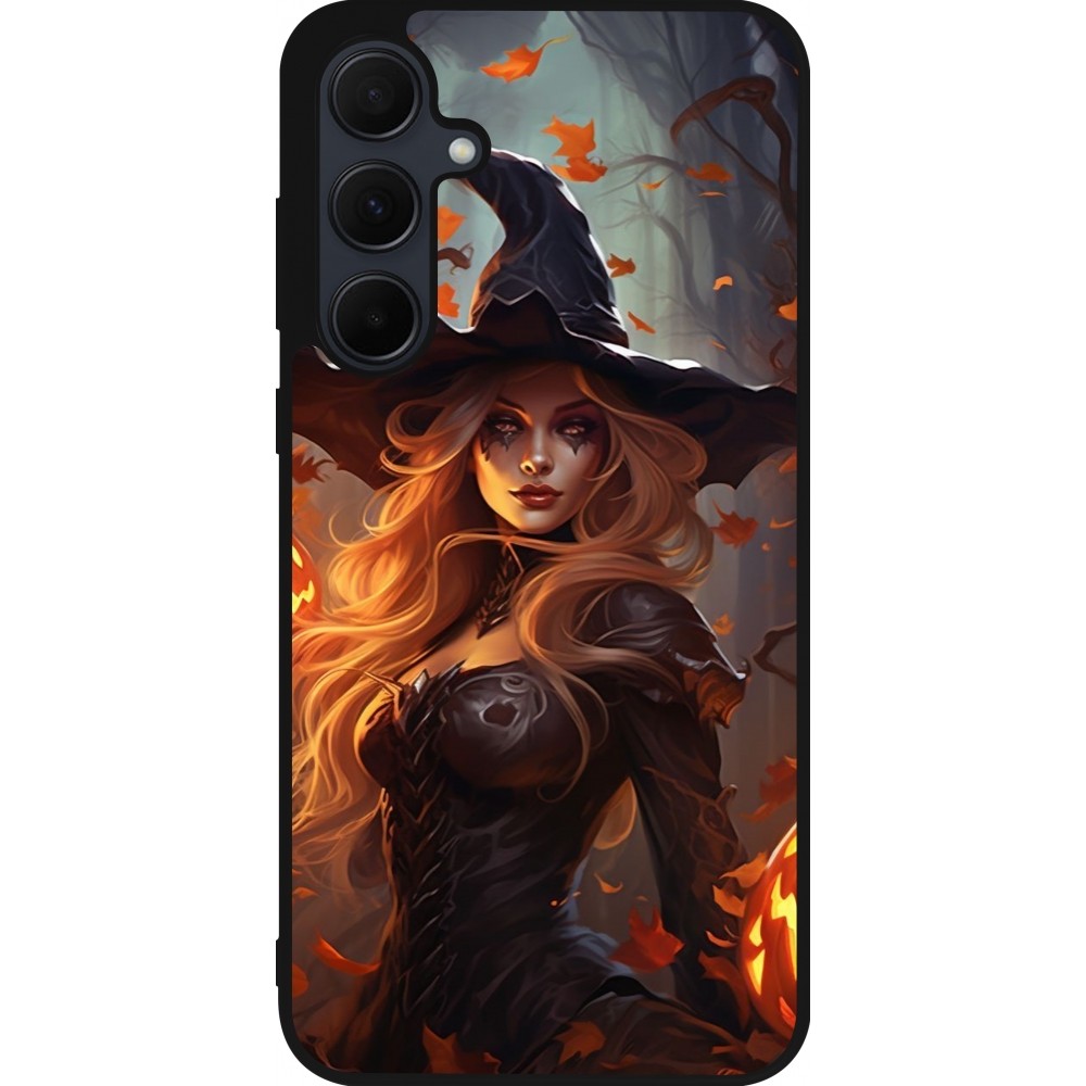 Coque Samsung Galaxy A35 5G - Silicone rigide noir Halloween 2024 sexy witch