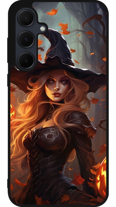 Coque Samsung Galaxy A35 5G - Silicone rigide noir Halloween 2024 sexy witch