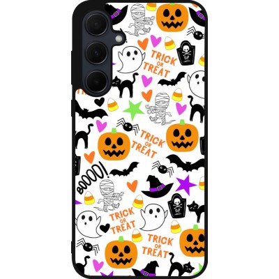 Coque Samsung Galaxy A35 5G - Silicone rigide noir Halloween 2024 trick or treat