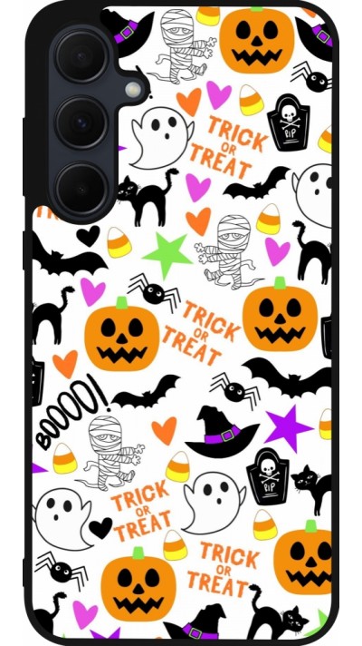 Coque Samsung Galaxy A35 5G - Silicone rigide noir Halloween 2024 trick or treat