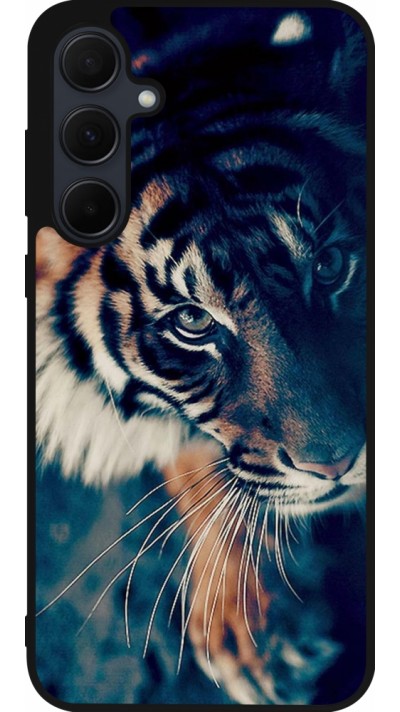 Coque Samsung Galaxy A35 5G - Silicone rigide noir Incredible Lion