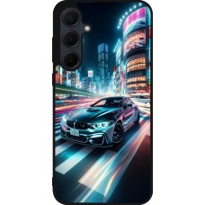 Samsung Galaxy A35 5G Case Hülle - Silikon schwarz BMW M4 Tokio Nacht