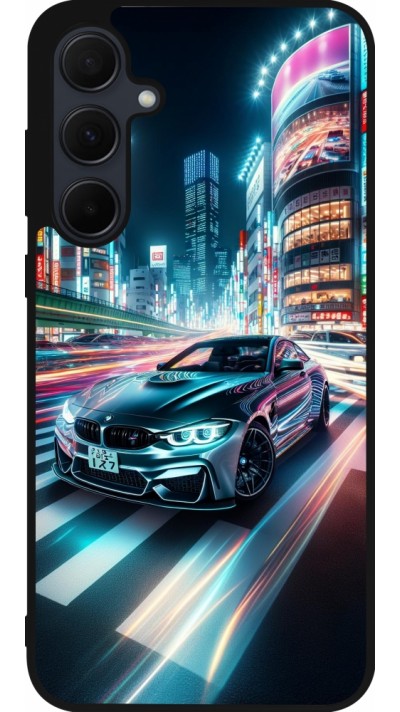 Coque Samsung Galaxy A35 5G - Silicone rigide noir BMW M4 Tokyo Night