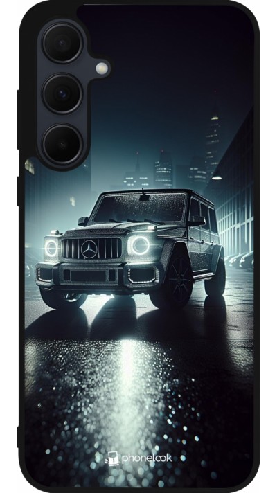 Coque Samsung Galaxy A35 5G - Silicone rigide noir Mercedes G AMG Night