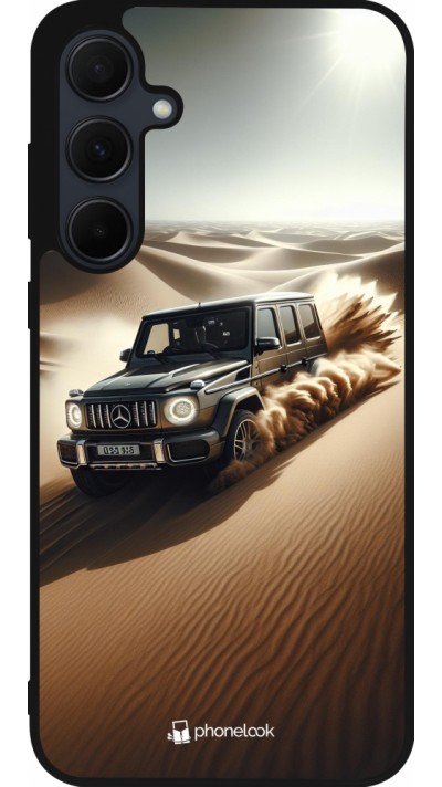 Coque Samsung Galaxy A35 5G - Silicone rigide noir Mercedes G Drift Desert