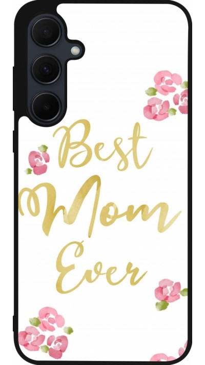 Coque Samsung Galaxy A35 5G - Silicone rigide noir Mom 2024 best Mom ever