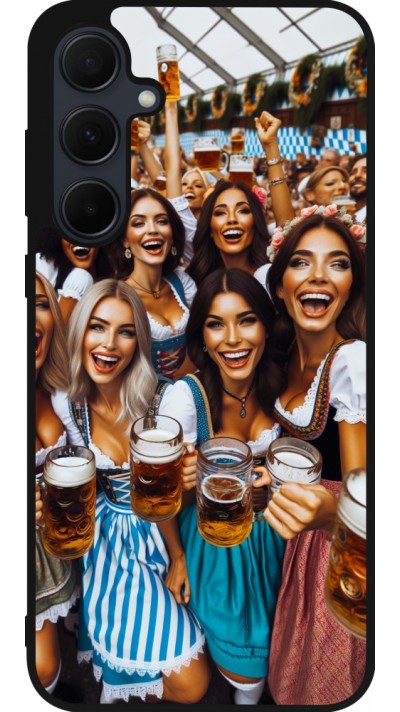 Coque Samsung Galaxy A35 5G - Silicone rigide noir Oktoberfest Frauen