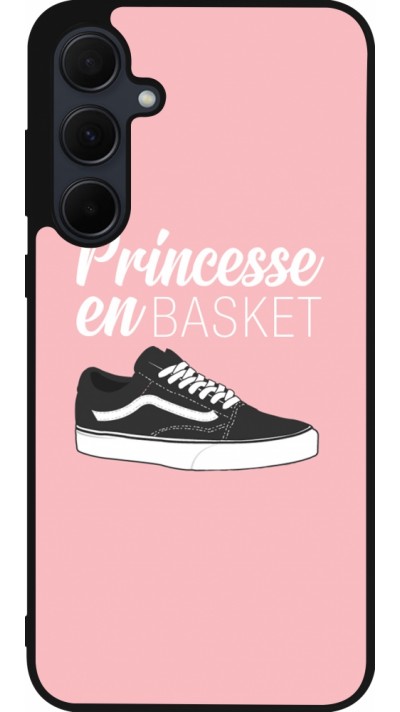 Samsung Galaxy A35 5G Case Hülle - Silikon schwarz princesse en basket