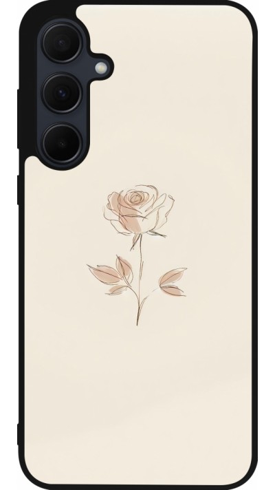 Samsung Galaxy A35 5G Case Hülle - Silikon schwarz Rosa Sand Minimalistisch